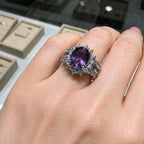 Calla | Amethyst Crown Gold Ring