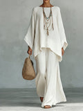 Jacqui | Elegant Wide Sleeve and Trouser Set
