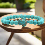 Unique Turtle Bracelets with Natural Stone Beads