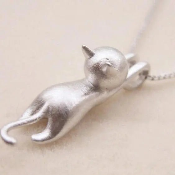 Cosette | Silver Kitten Necklace