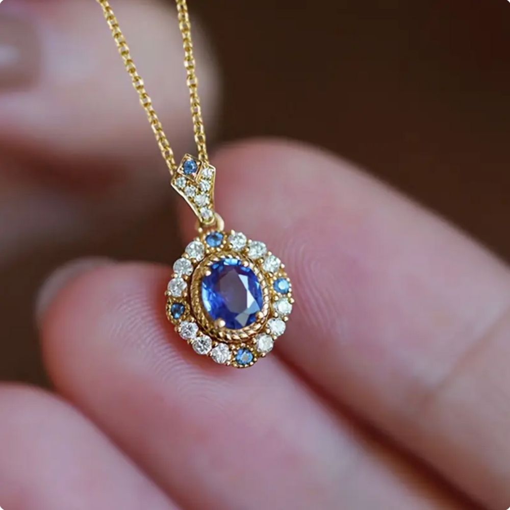 Jesmira | Sapphire Pendant Necklace