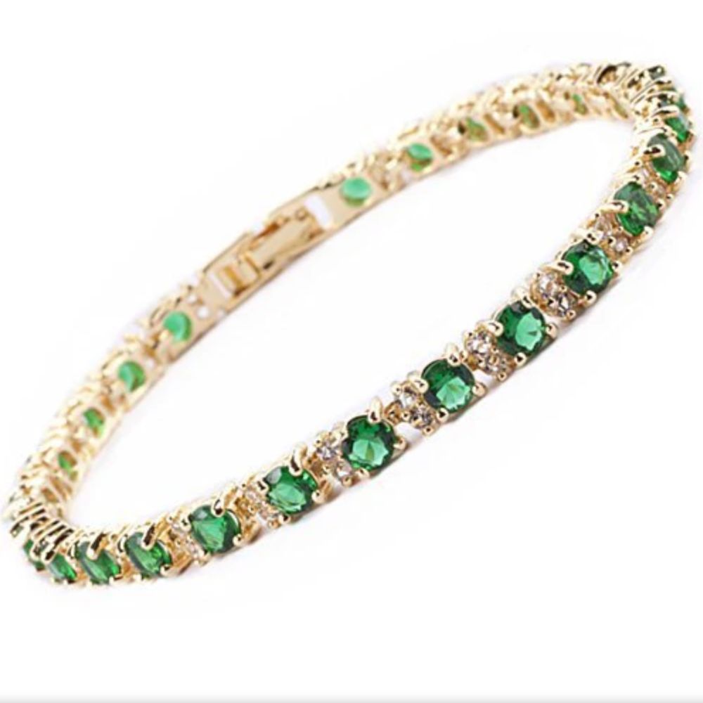 Thea | Emerald Tennis Bracelet