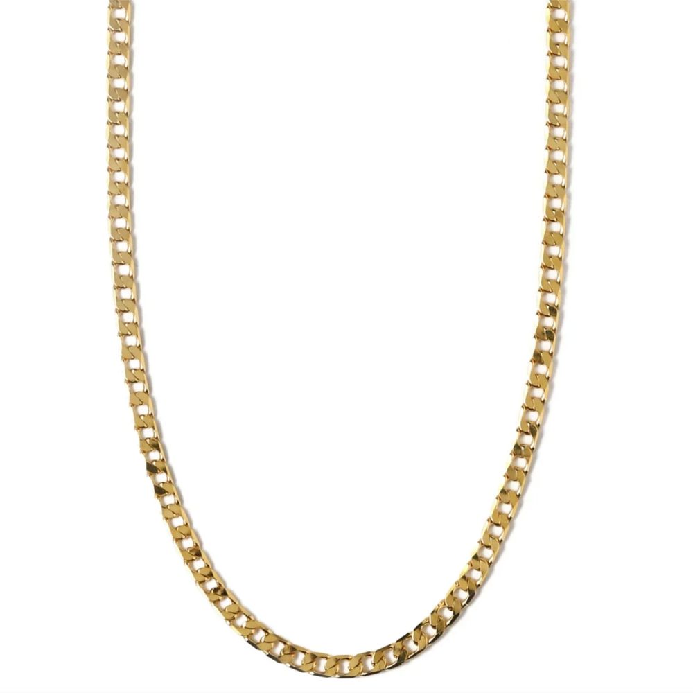 Clara | Flat Link Curb Chain Necklace