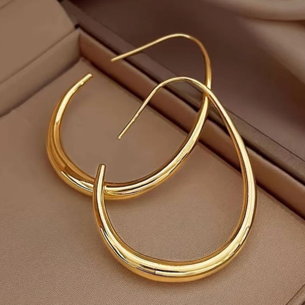 Keziah | Antique Gold Hoop Earrings