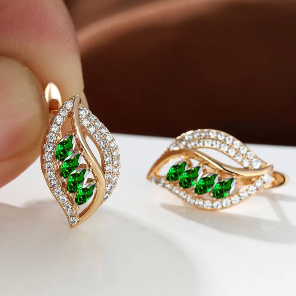 Isola | Emerald Drop Earrings