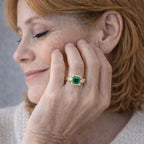 Elowira | Emerald Gold Ring