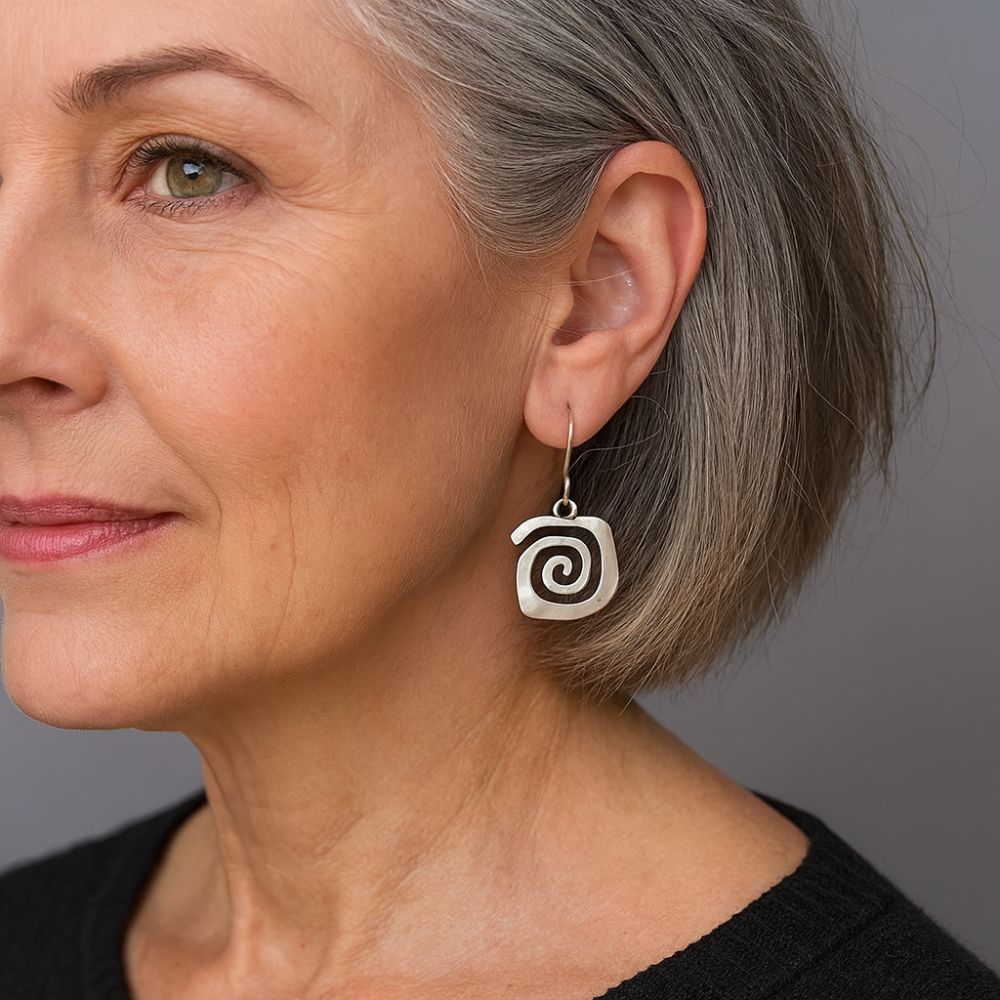 Camille | Square Maze Earrings