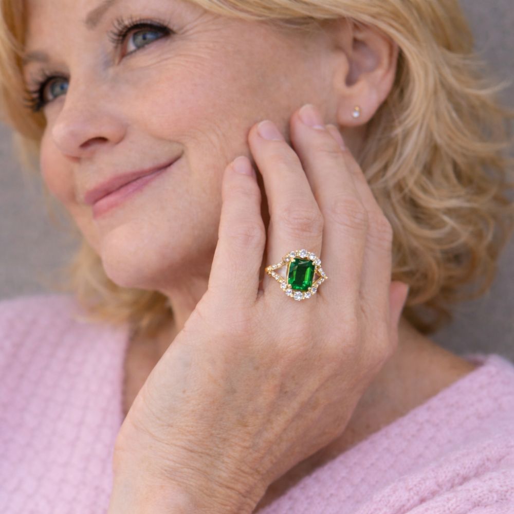 Elisa | Emerald Stone Ring