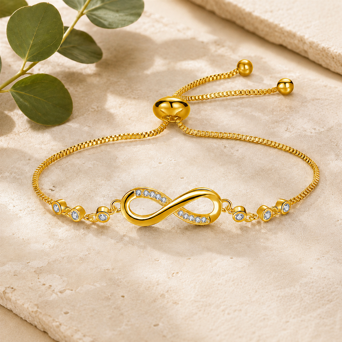 Tiphaine | Rose Gold Infinity Bracelet