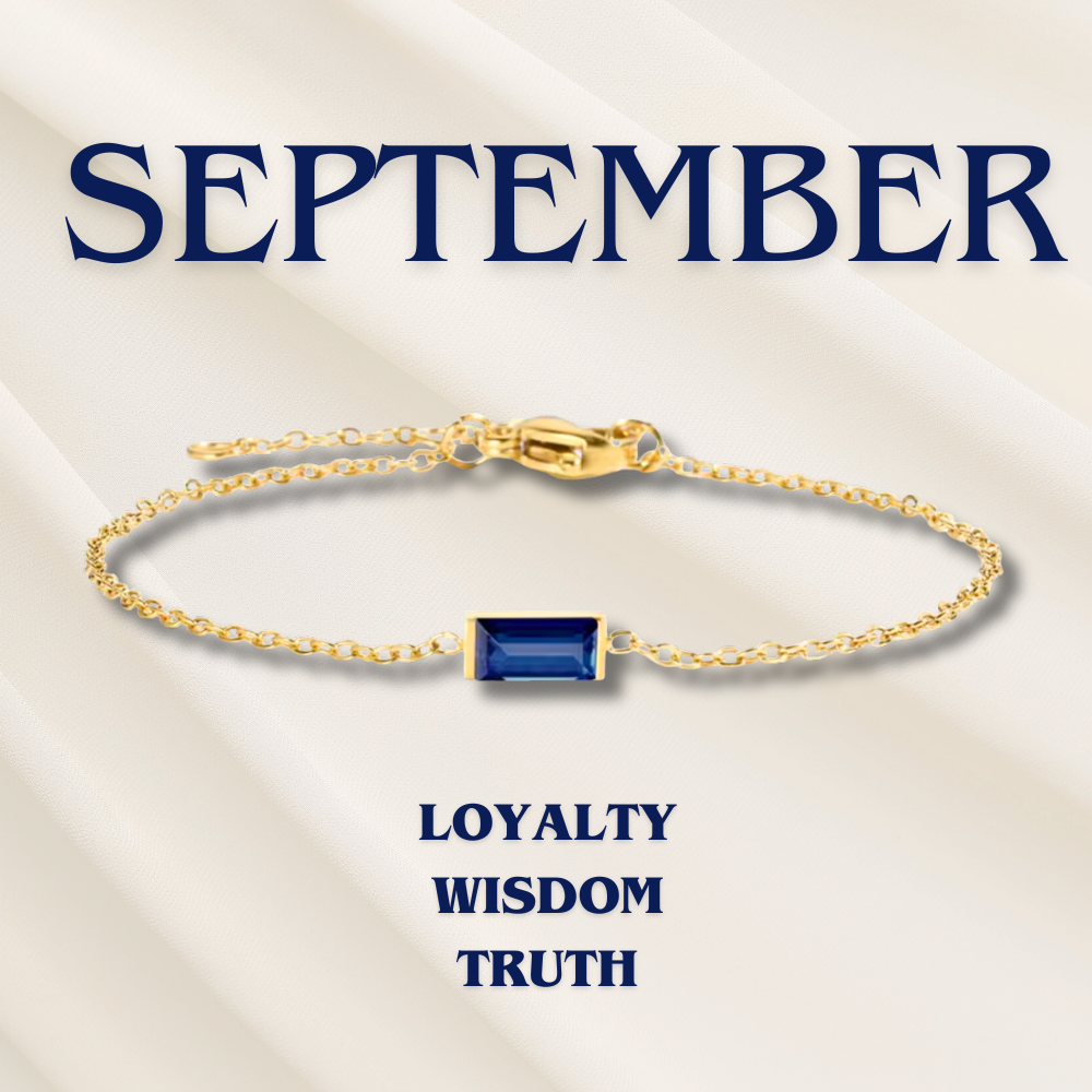 Elodie | Birthstone Heart Bracelet