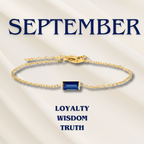 Halle | Heartline Birthstone Bracelet