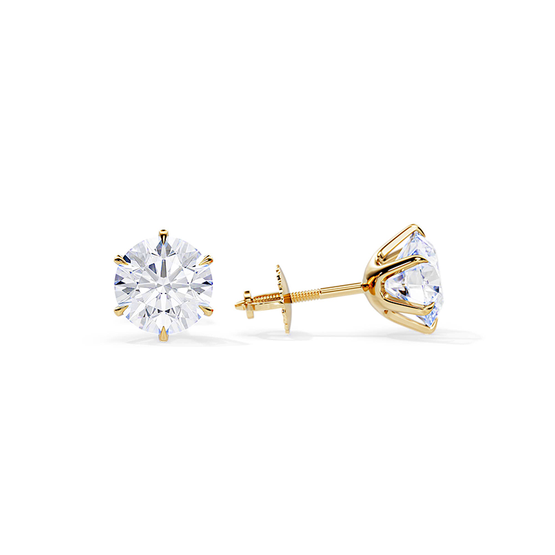 Tara | White Gold Stud Earrings