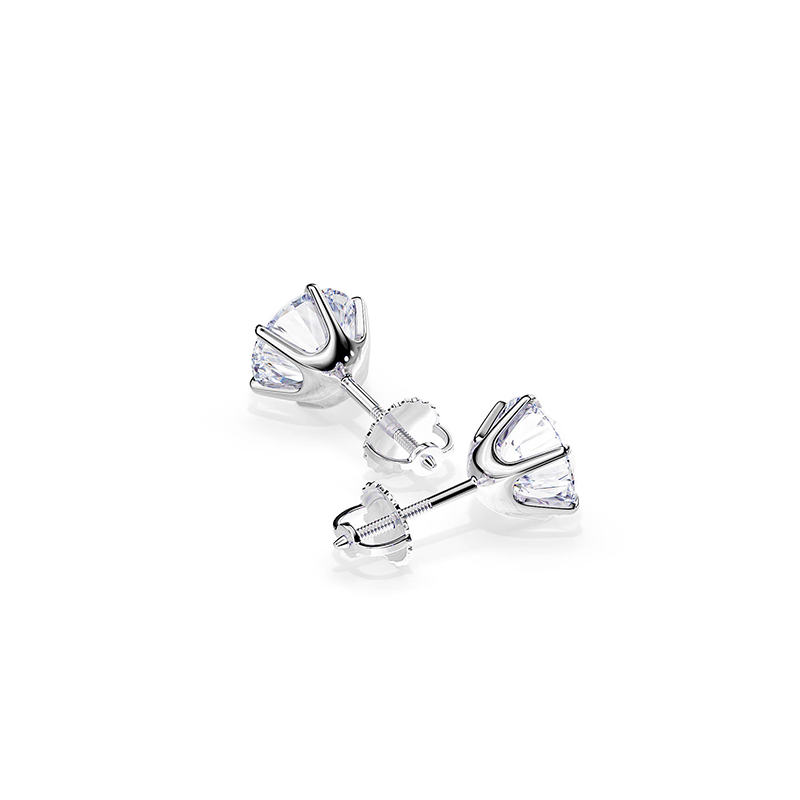 Elyse | White Gold Chic Earrings