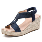 louisa | wedge sandals with artisanal weaving