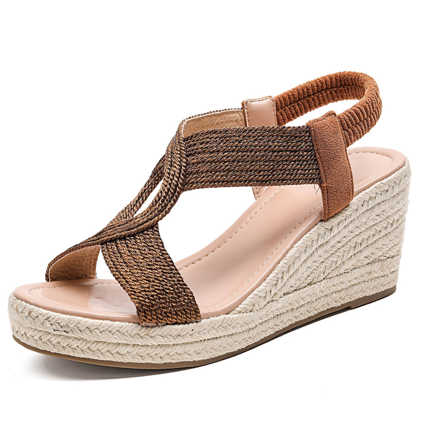 louisa | wedge sandals with artisanal weaving