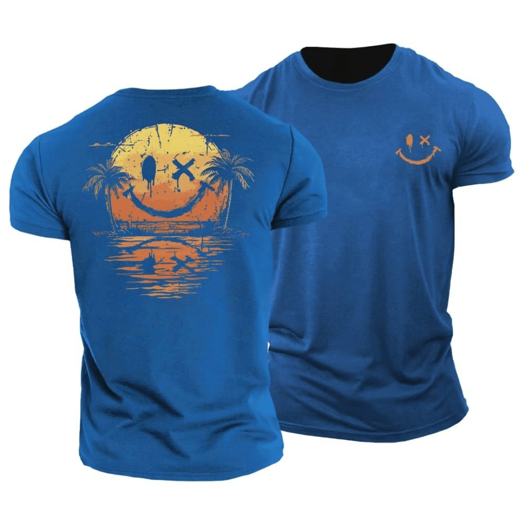 Philip | Casual Summer Smiley Beach T-Shirt