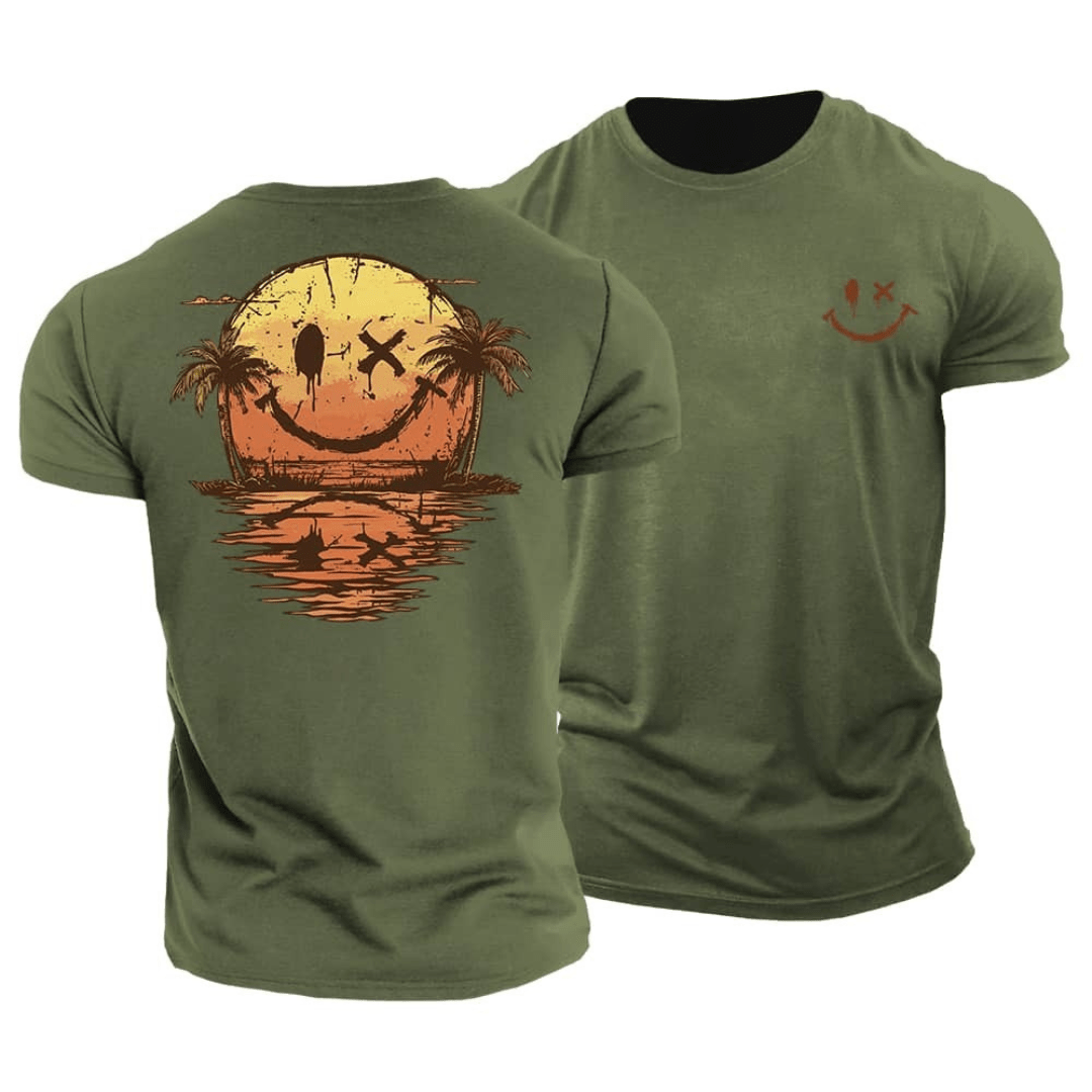 Philip | Casual Summer Smiley Beach T-Shirt
