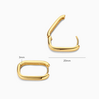 Bérénice | Gold Circle Hoop Earrings