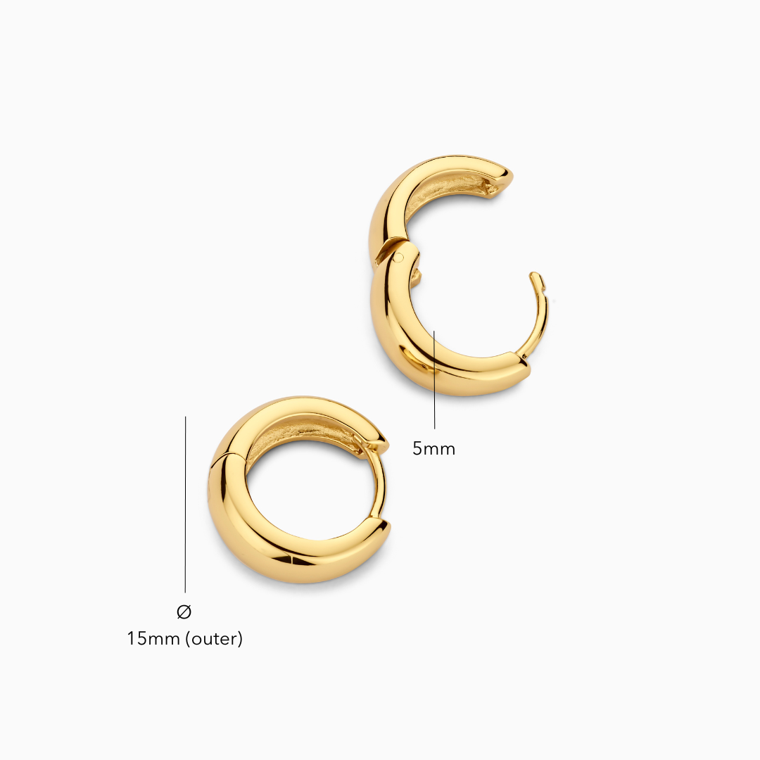 Belphoebe | Gold Hoop Earrings