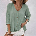 Bonnie | Casual Relaxed Button-Up Blouse