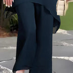 Rowena | Elegant Draped Palazzo Pants Set