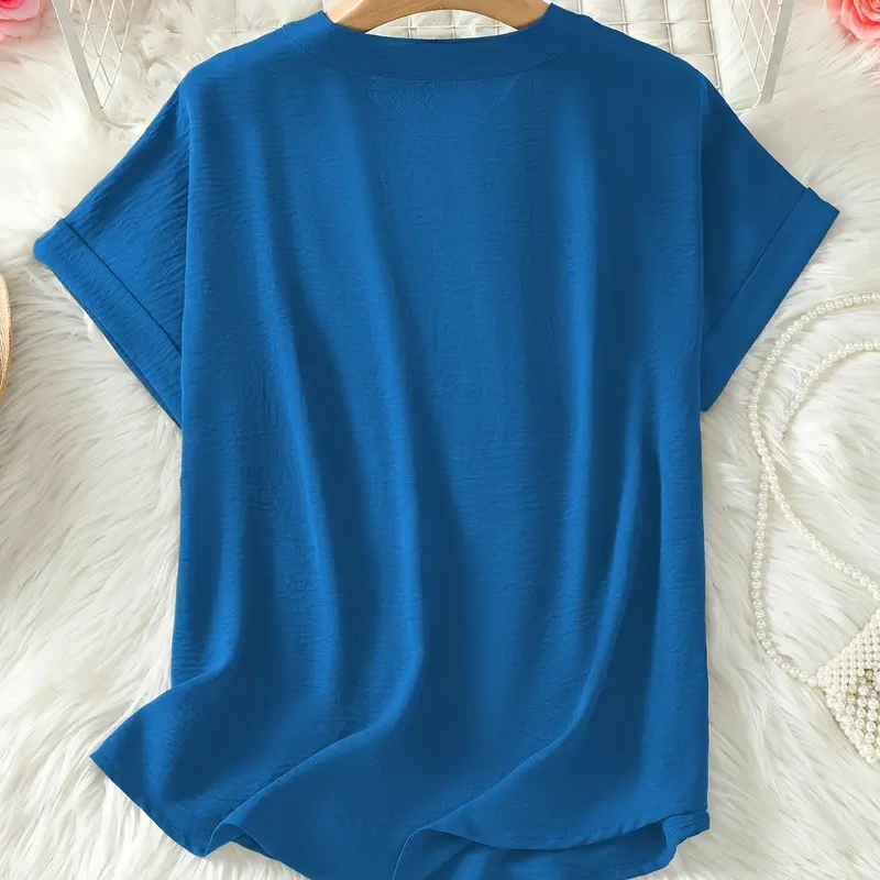 Margaux | Stylish Mid Sleeve V-Neck Blouse
