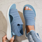 Cecily | Women's Platform Sandals, Breathable Knit