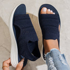 Cecily | Women's Platform Sandals, Breathable Knit