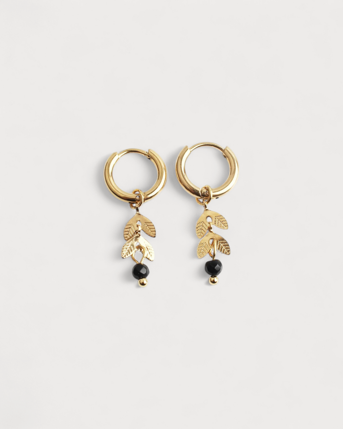 Stone Leaf  Earrings | Natural Stone | Stainless Steel