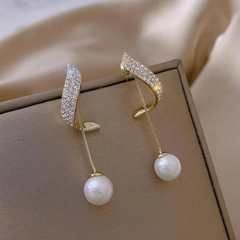 Georgia | Pearl Drop Earrings