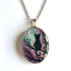 Lovely Cat Necklace 'The Starry Night'