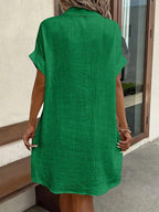 Araminta | Timeless V-Neck Blouse Dress