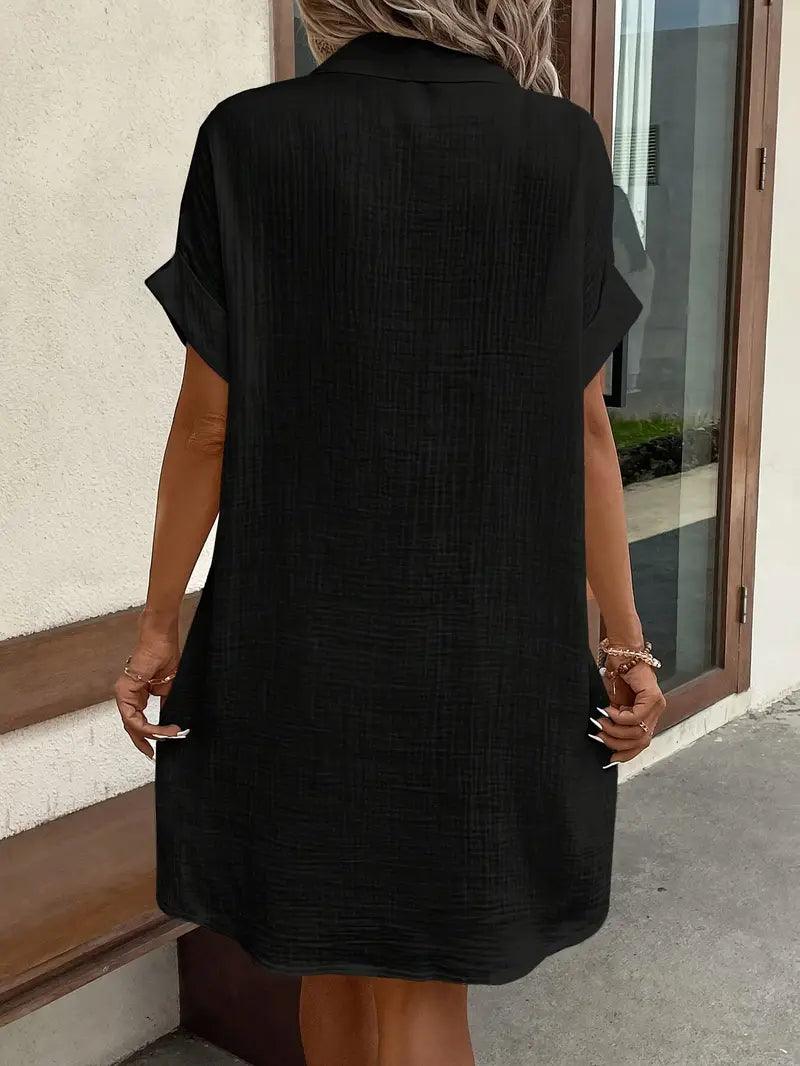 Araminta | Timeless V-Neck Blouse Dress