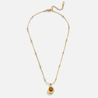 Elegant Gold Necklace with Tiger's Eye