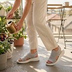 Cecily | Women's Platform Sandals, Breathable Knit