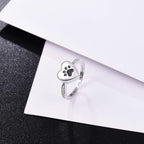 Dear Heart Paw Print Urn Ring