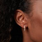 Cora | Pearl Hoop Earrings