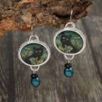 Tropical Cat | Dangle Earrings