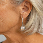 Pearline | Silver Pearl Earrings