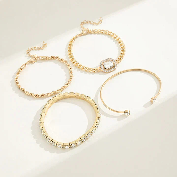 Rhiannon | Gold Bracelet Set