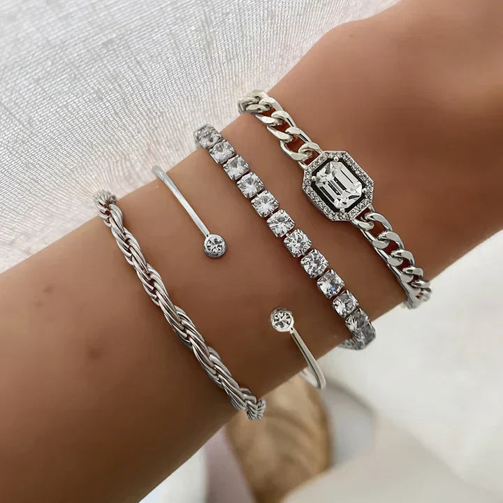 Rhiannon | Gold Bracelet Set
