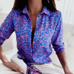 Novalie | Classic Collared Printed Blouse